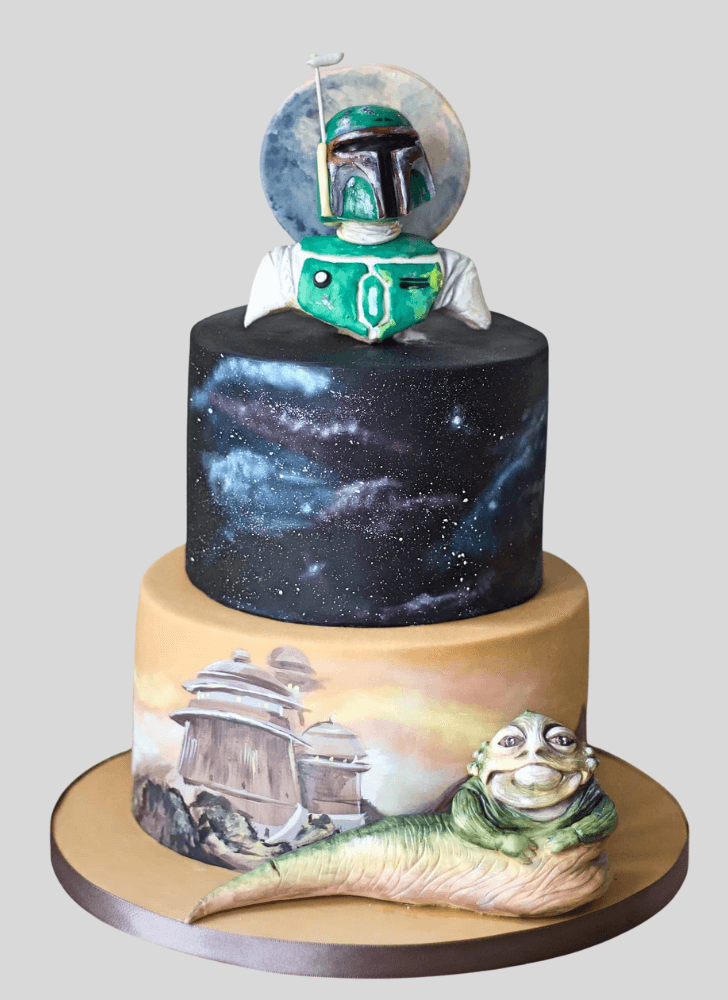 Angelic Jabba the Hutt Cake