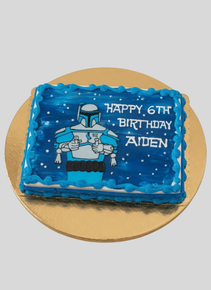 Beauteous Jango Fett Cake