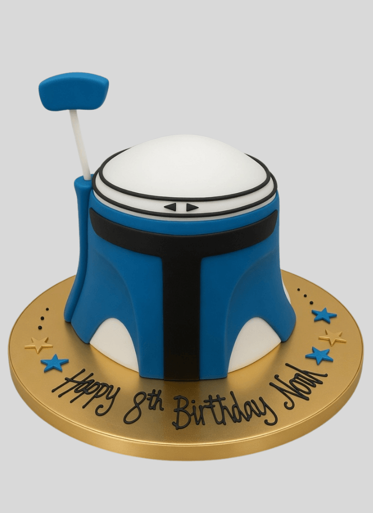 Charming Jango Fett Cake