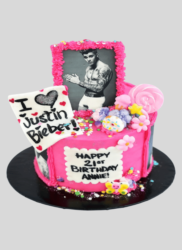 Comely Justin Bieber Cake