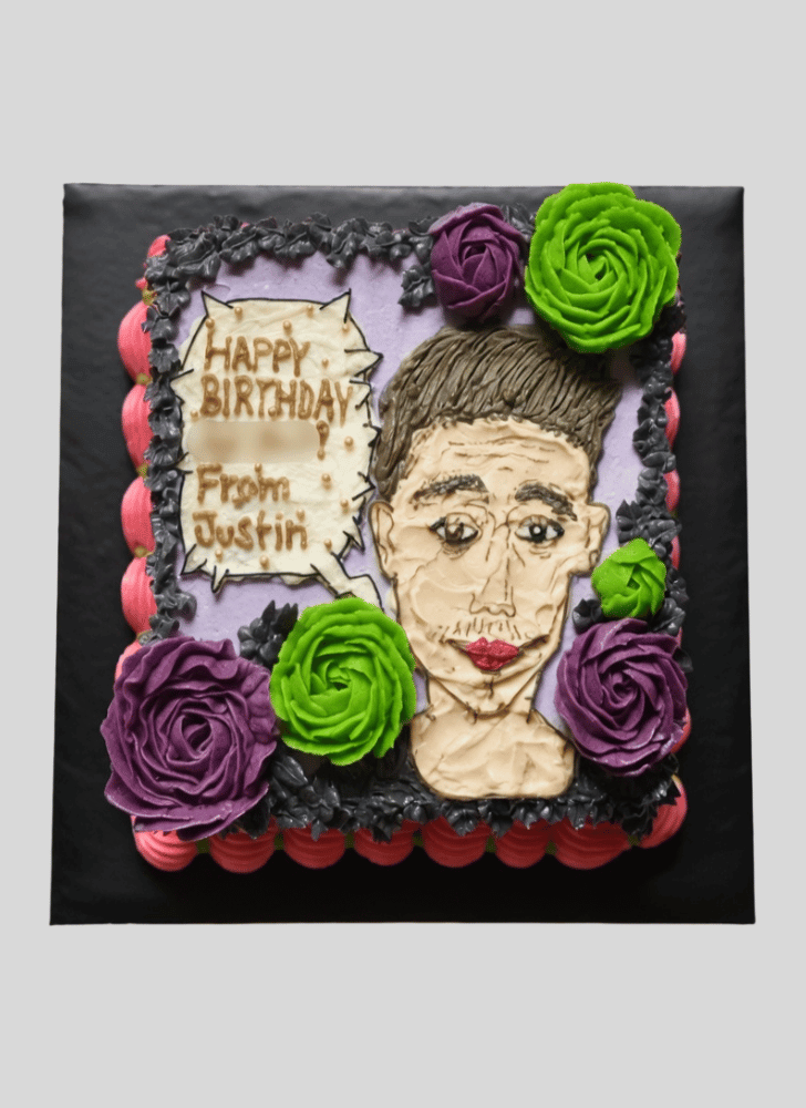 Lovely Justin Bieber Cake Design