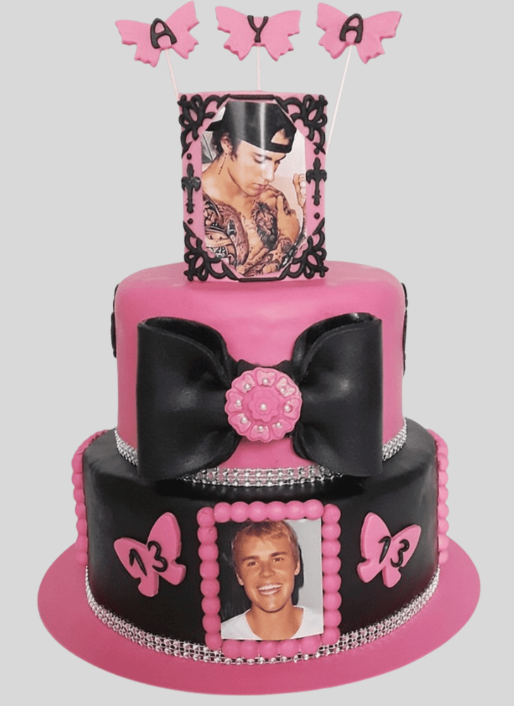 Resplendent Justin Bieber Cake