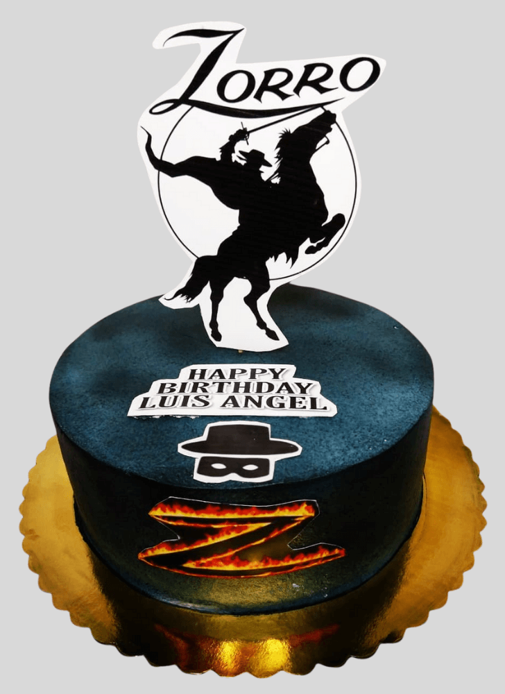 Shapely Zorro Cake