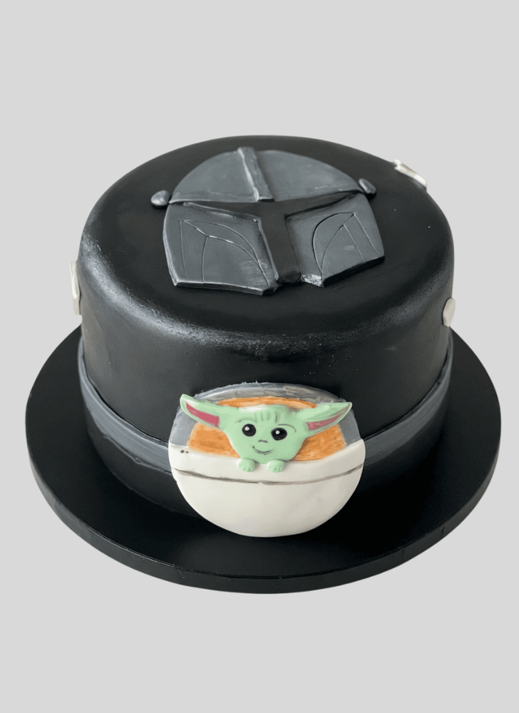 Angelic Mandalorian Cake