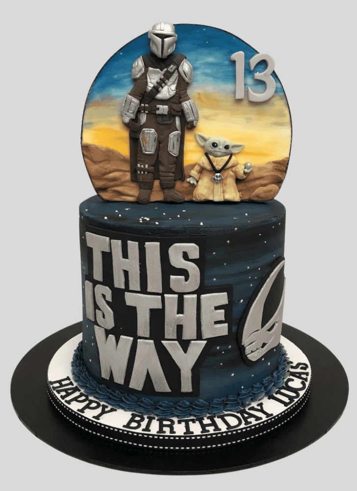 Handsome Mandalorian Cake