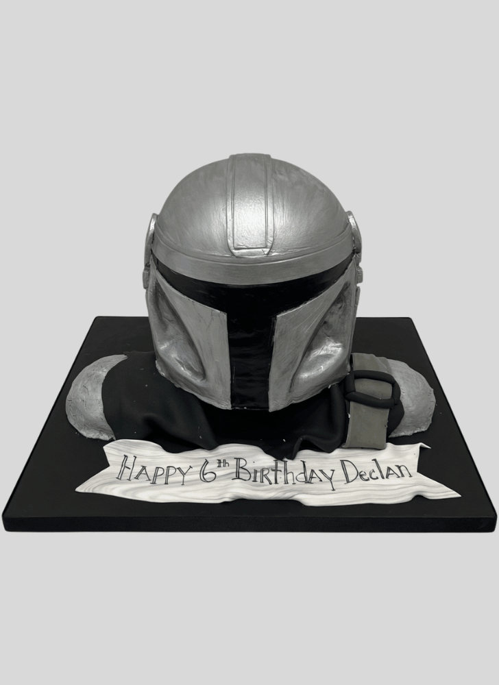Inviting Mandalorian Cake