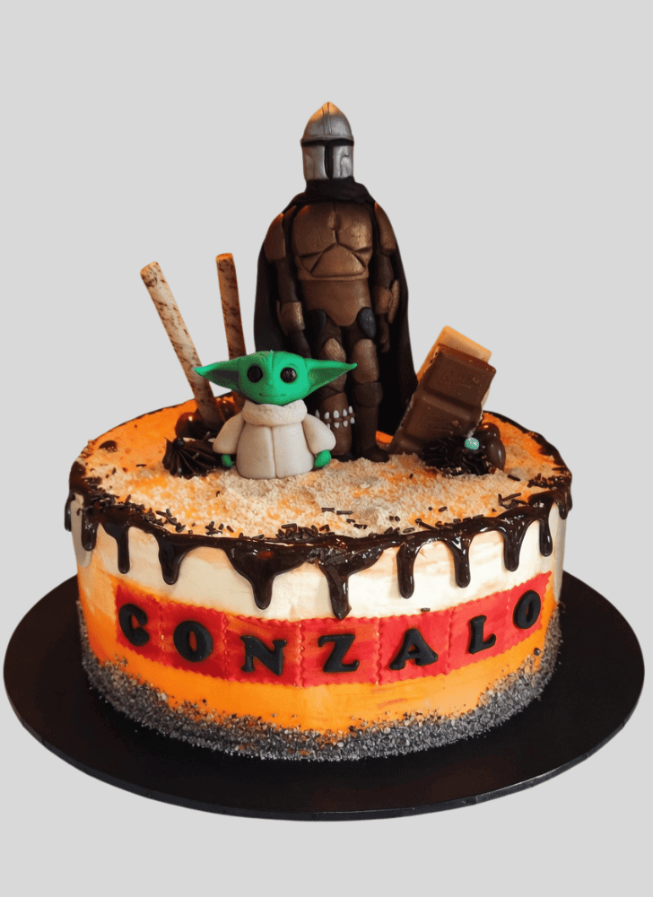 Radiant Mandalorian Cake