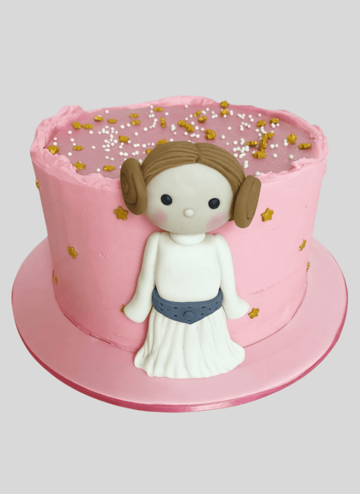 Delicate Princess Leia Cake