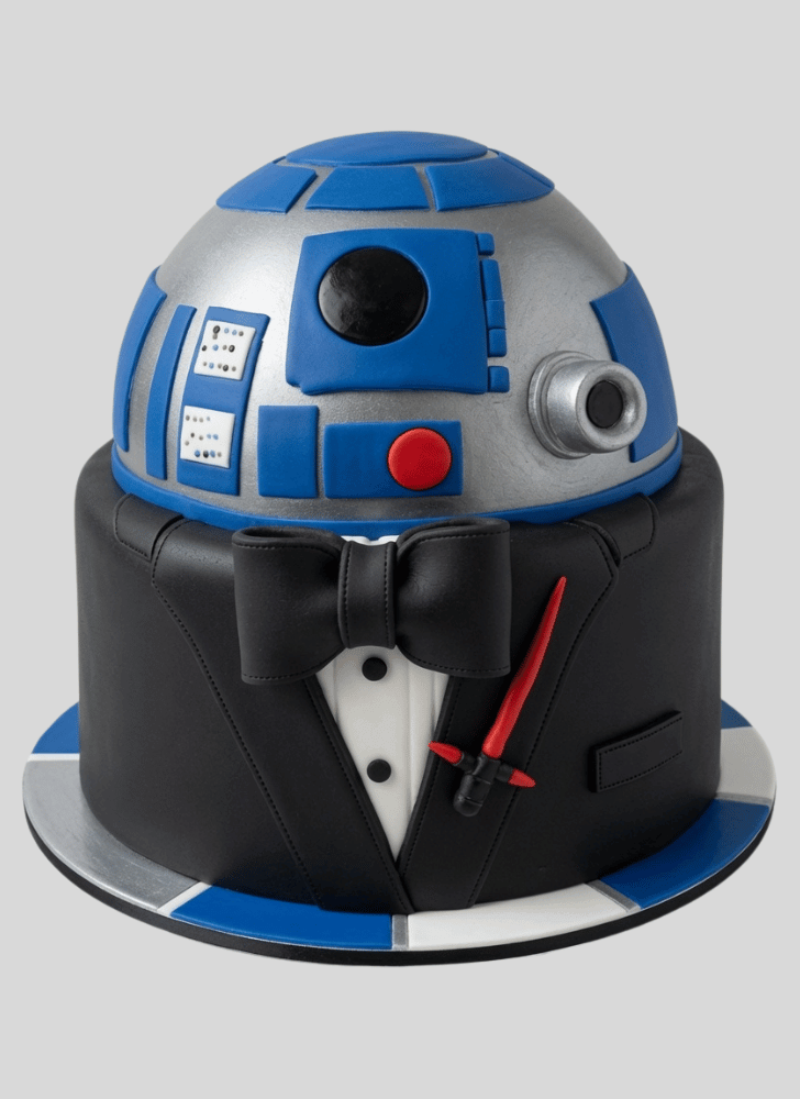 Alluring R2-D2 Cake