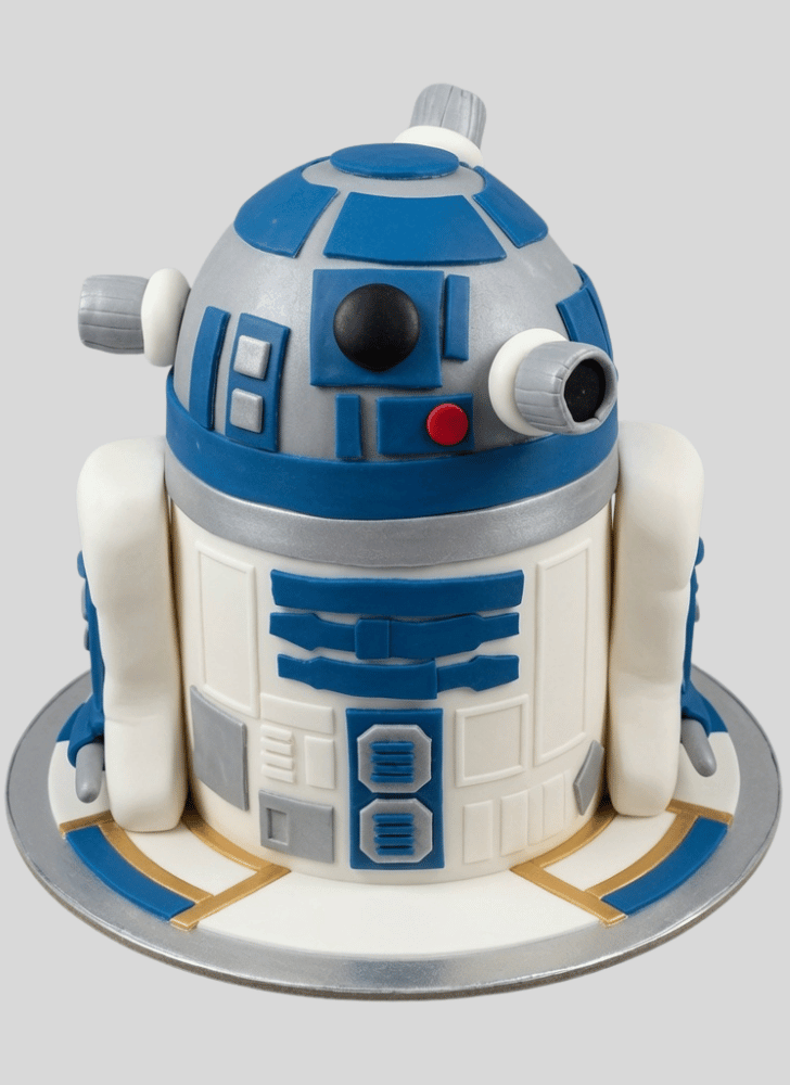 Angelic R2-D2 Cake