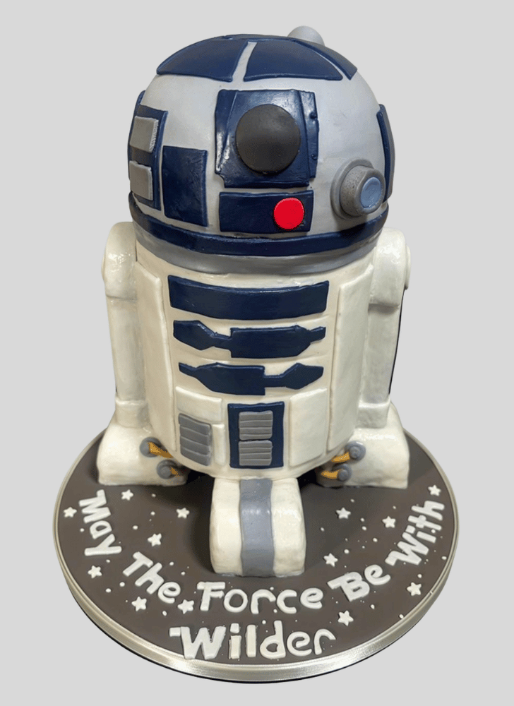 Graceful R2-D2 Cake