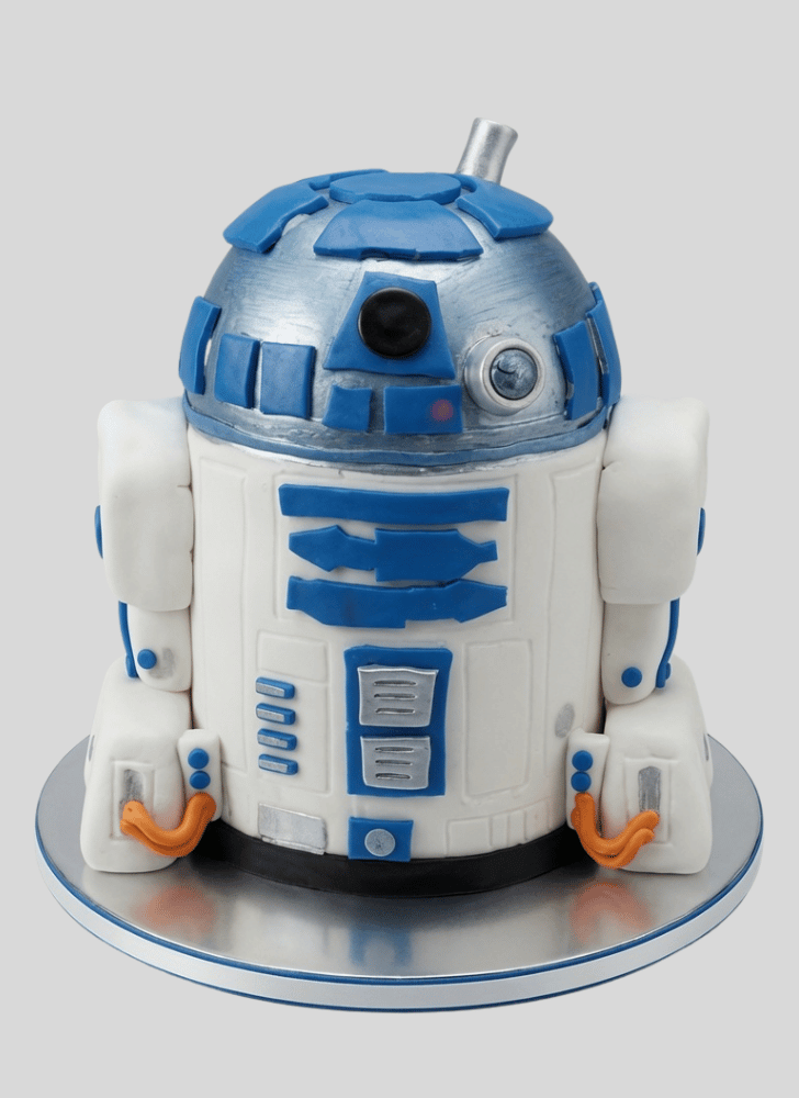 Pleasing R2-D2 Cake