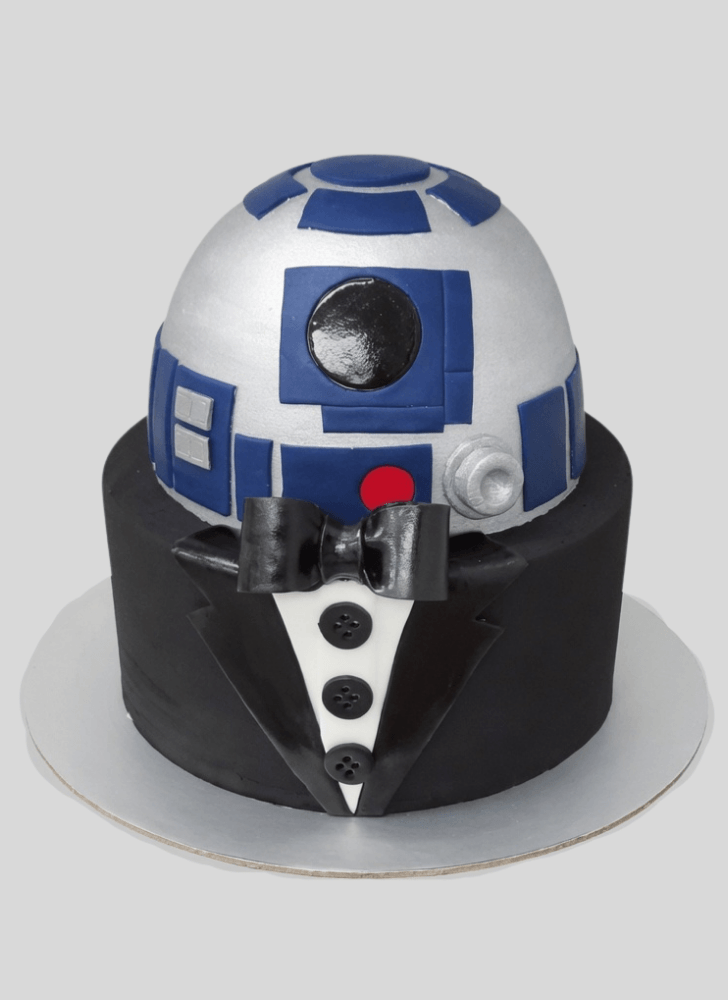 Radiant R2-D2 Cake