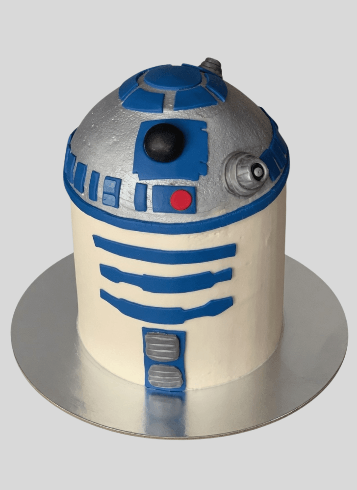 Shapely R2-D2 Cake