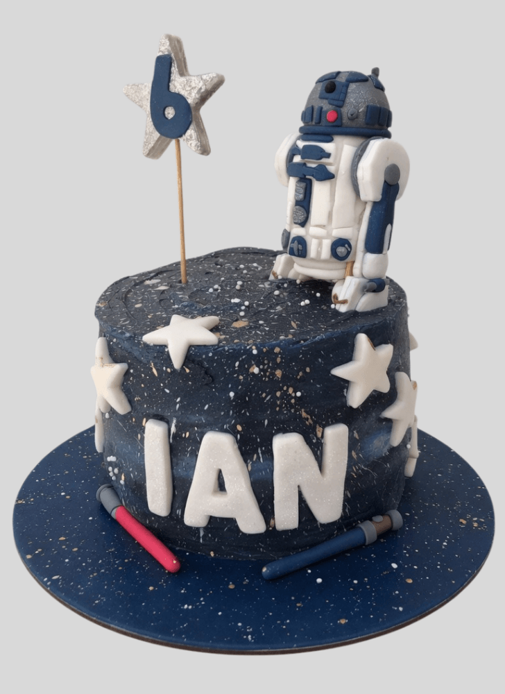 Slightly R2-D2 Cake