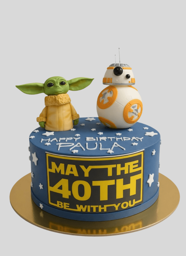 Angelic BB8 Cake