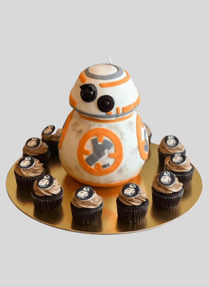Ideal BB8 Cake