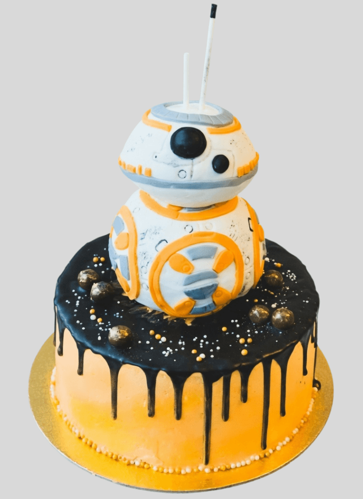 Magnetic BB8 Cake