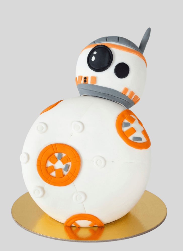 Pretty BB8 Cake