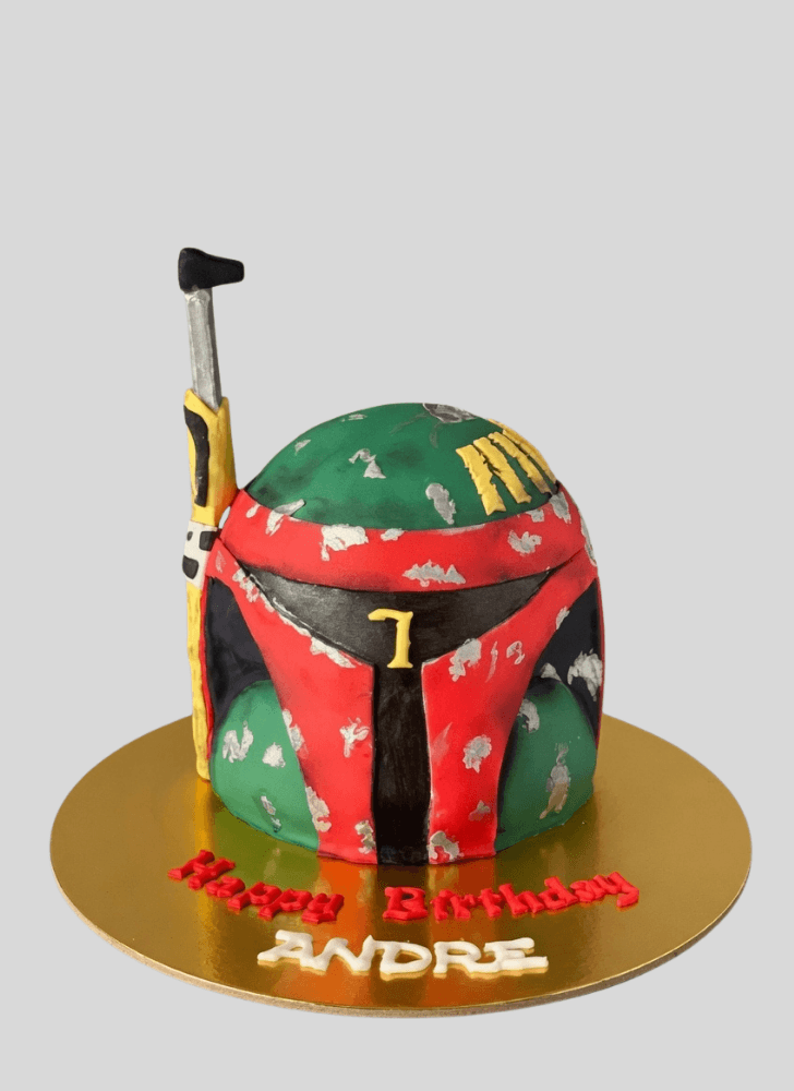 Classy Boba Fett Cake