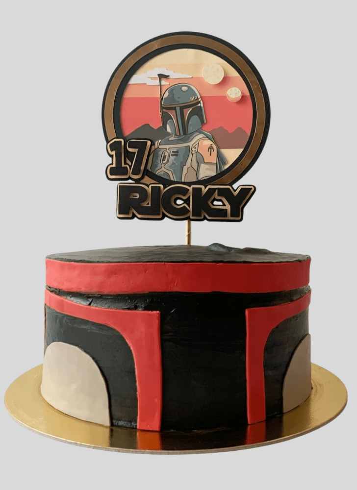 Graceful Boba Fett Cake