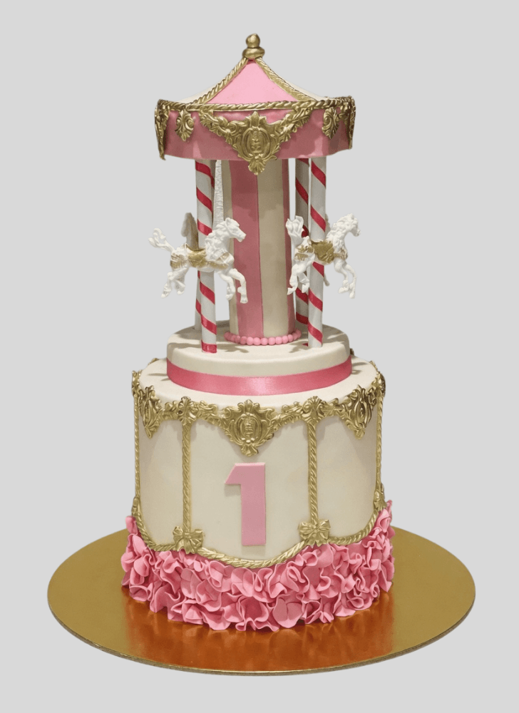 Adorable Carousel Cake