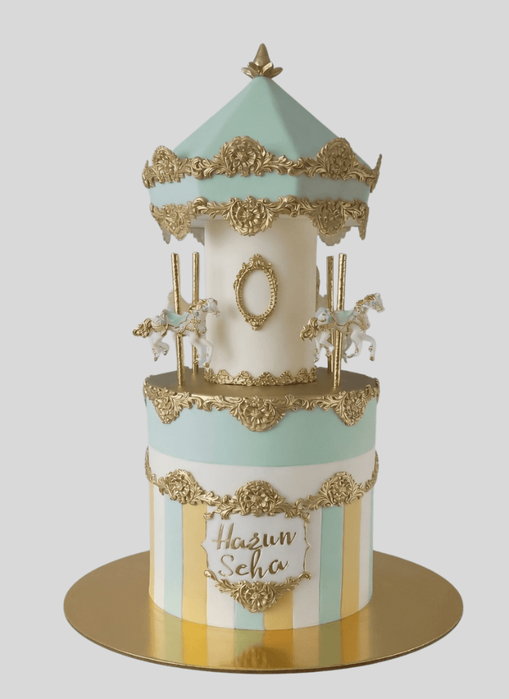 Alluring Carousel Cake
