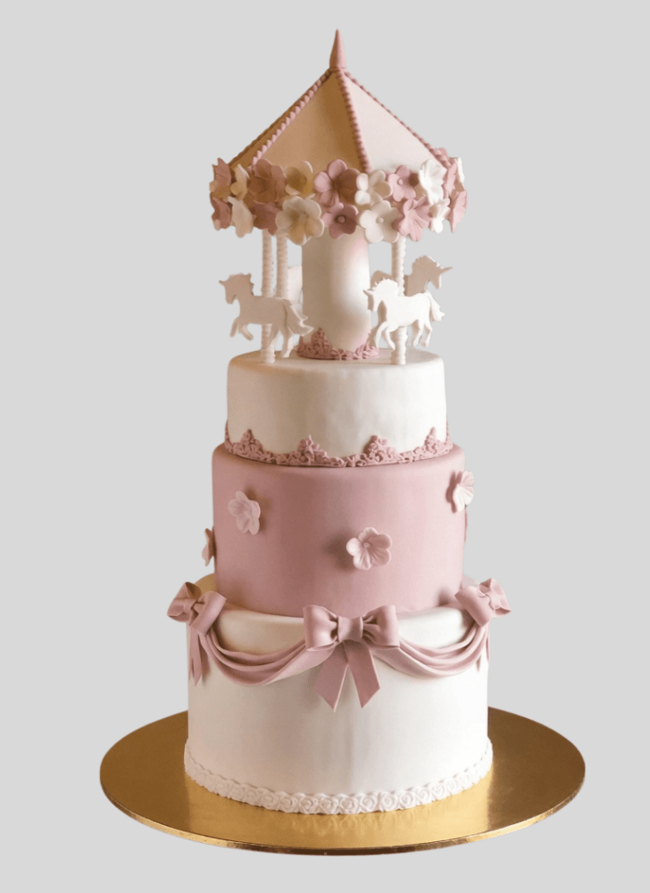 Angelic Carousel Cake
