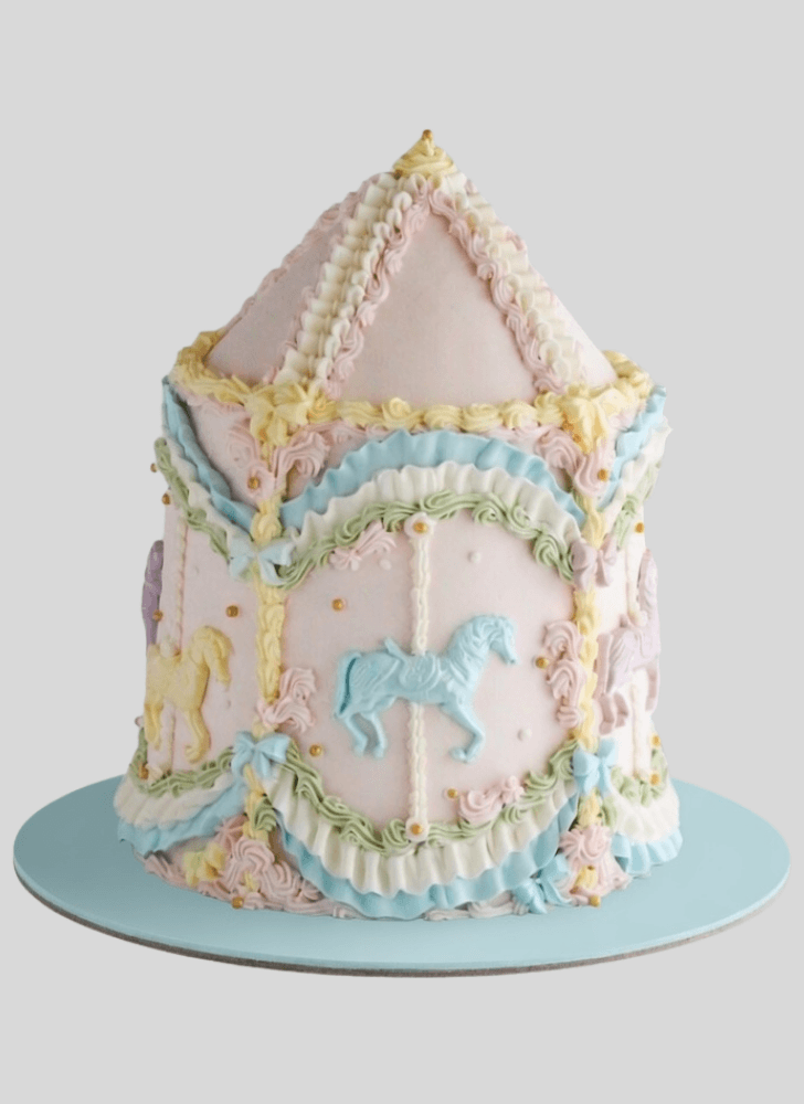 Captivating Carousel Cake
