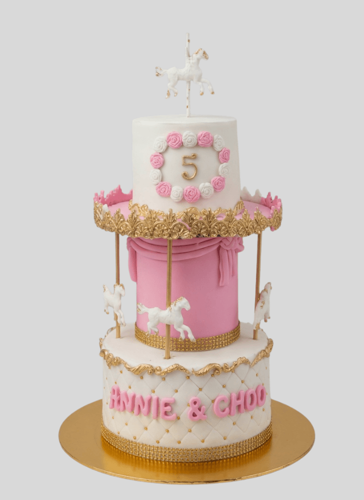 Charming Carousel Cake