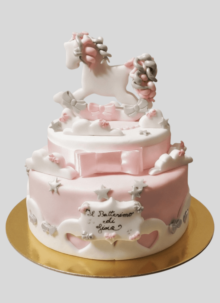 Comely Carousel Cake
