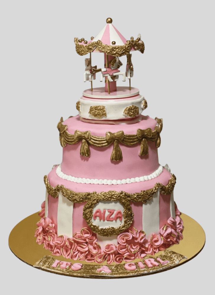 Cute Carousel Cake