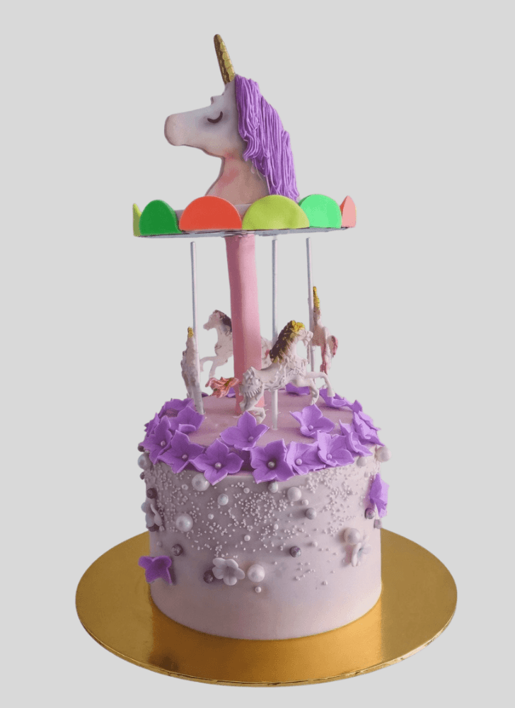 Dazzling Carousel Cake