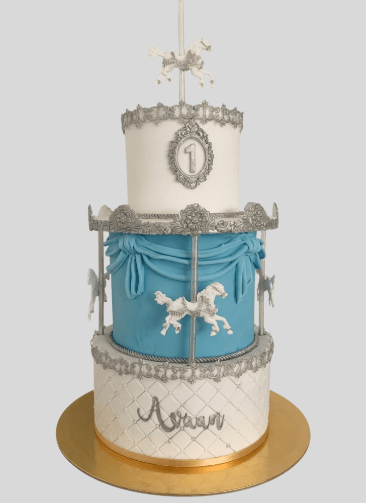 Delicate Carousel Cake