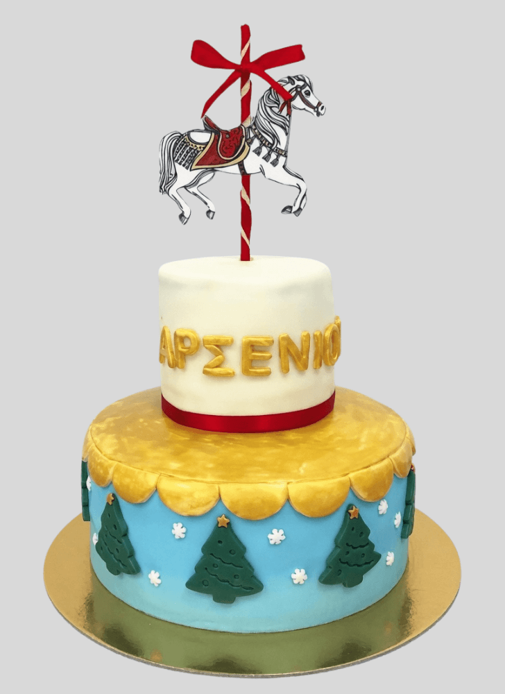 Delightful Carousel Cake