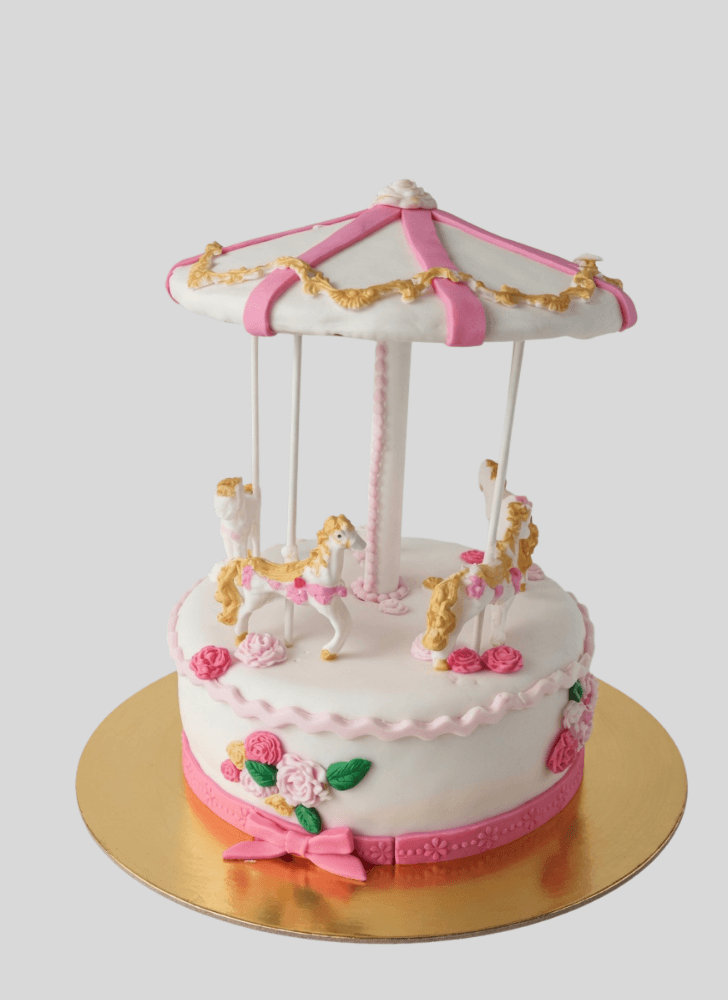 Elegant Carousel Cake