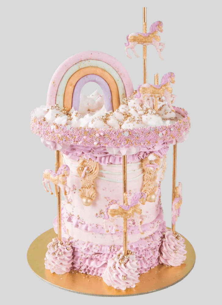 Fair Carousel Cake