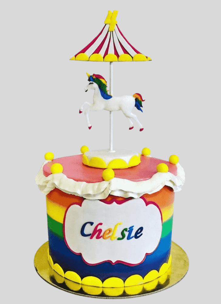 Good Looking Carousel Cake