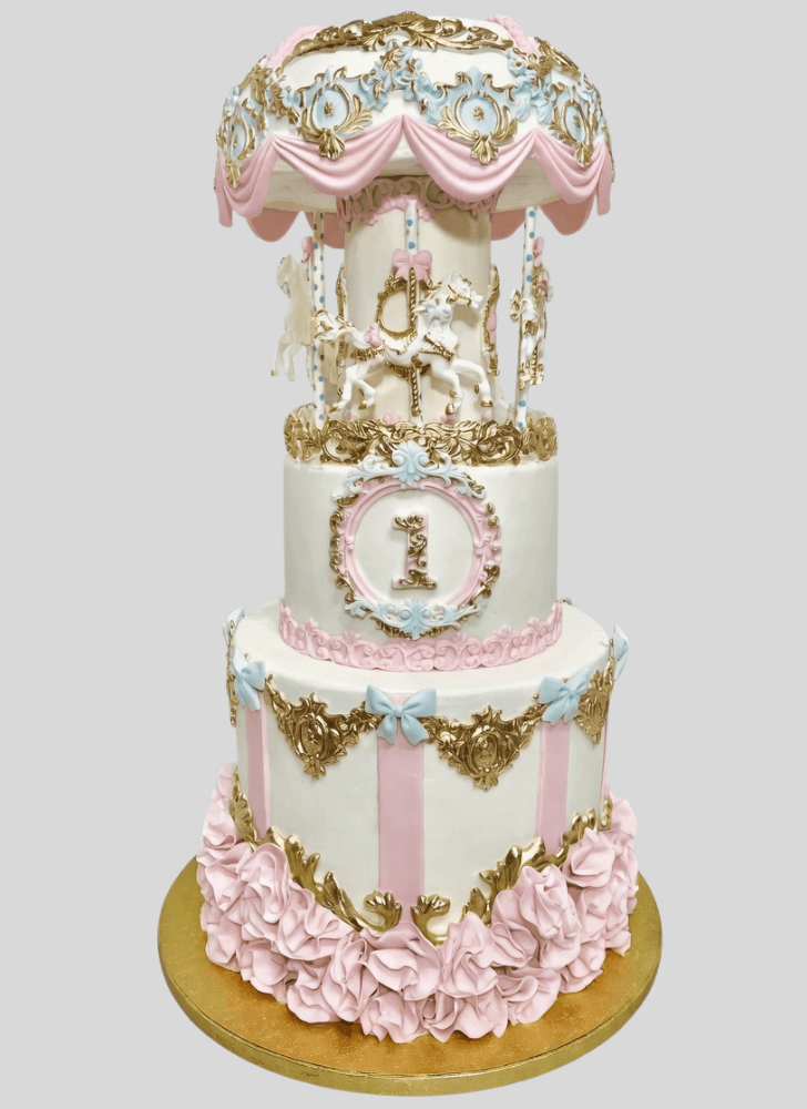 Grand Carousel Cake