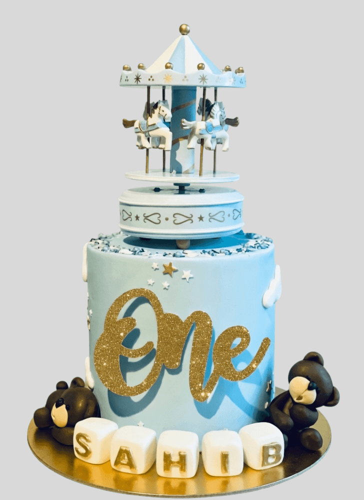 Mesmeric Carousel Cake