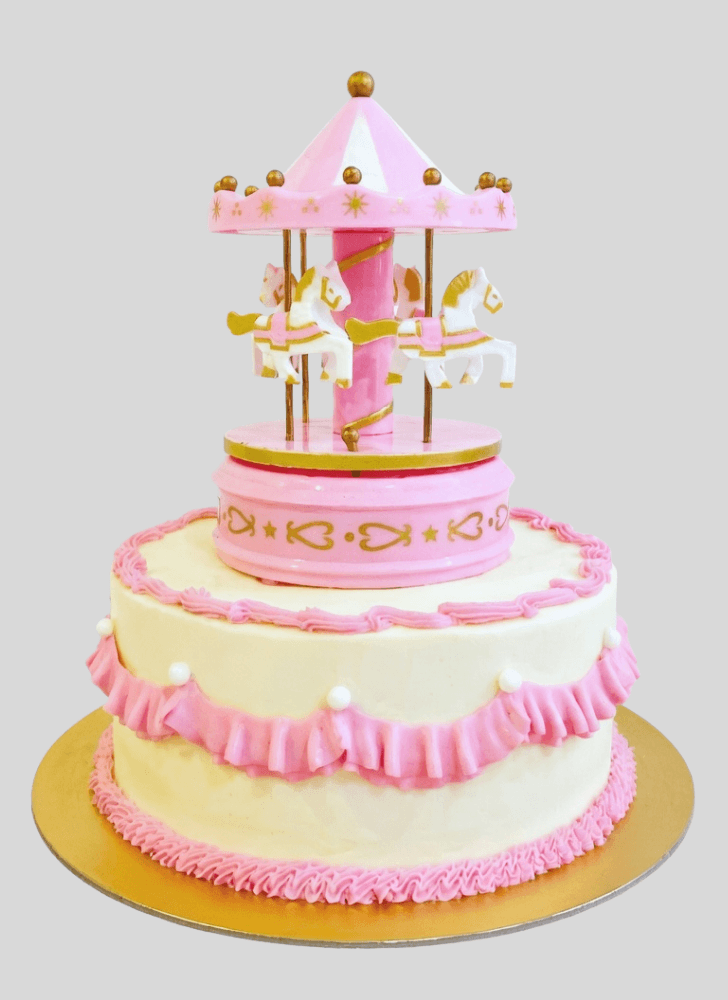Pleasing Carousel Cake