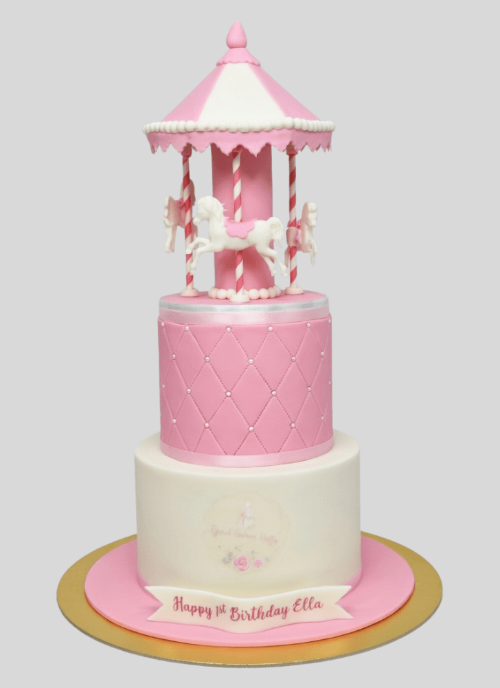 Radiant Carousel Cake