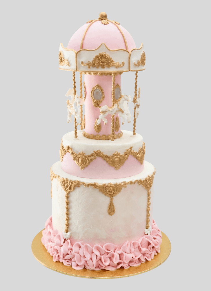 Refined Carousel Cake