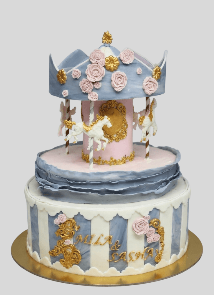 Resplendent Carousel Cake