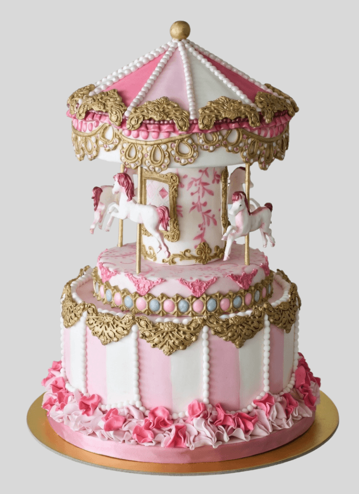 Shapely Carousel Cake