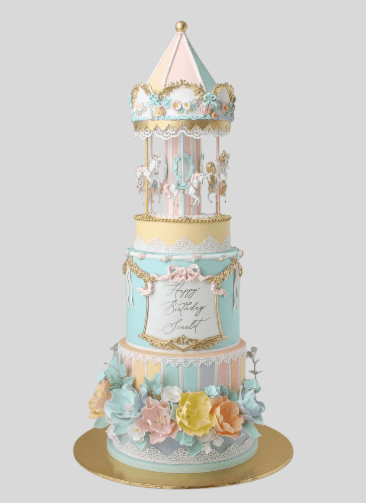 Splendid Carousel Cake