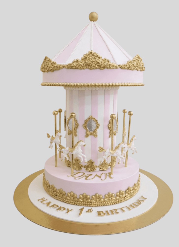 Wonderful Carousel Cake Design