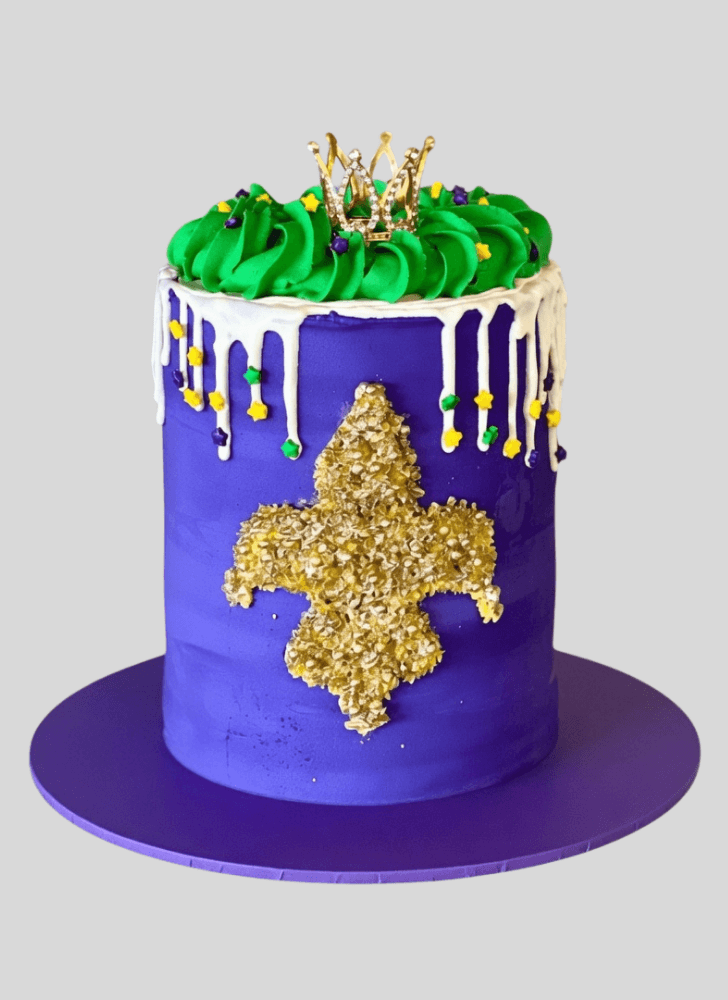 Enthralling Mardi Gras Cake