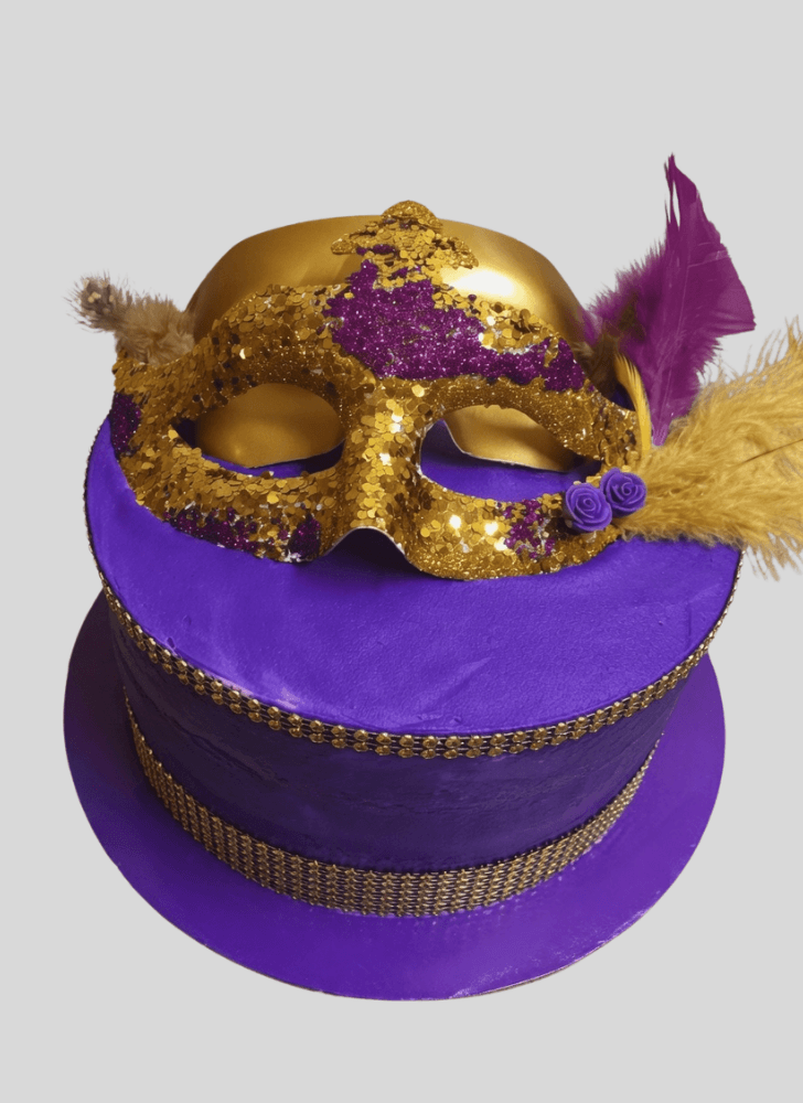 Fair Mardi Gras Cake