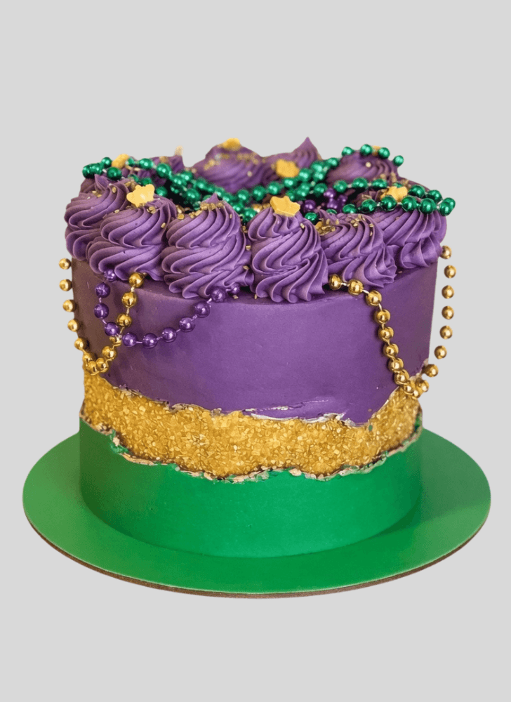 Fetching Mardi Gras Cake